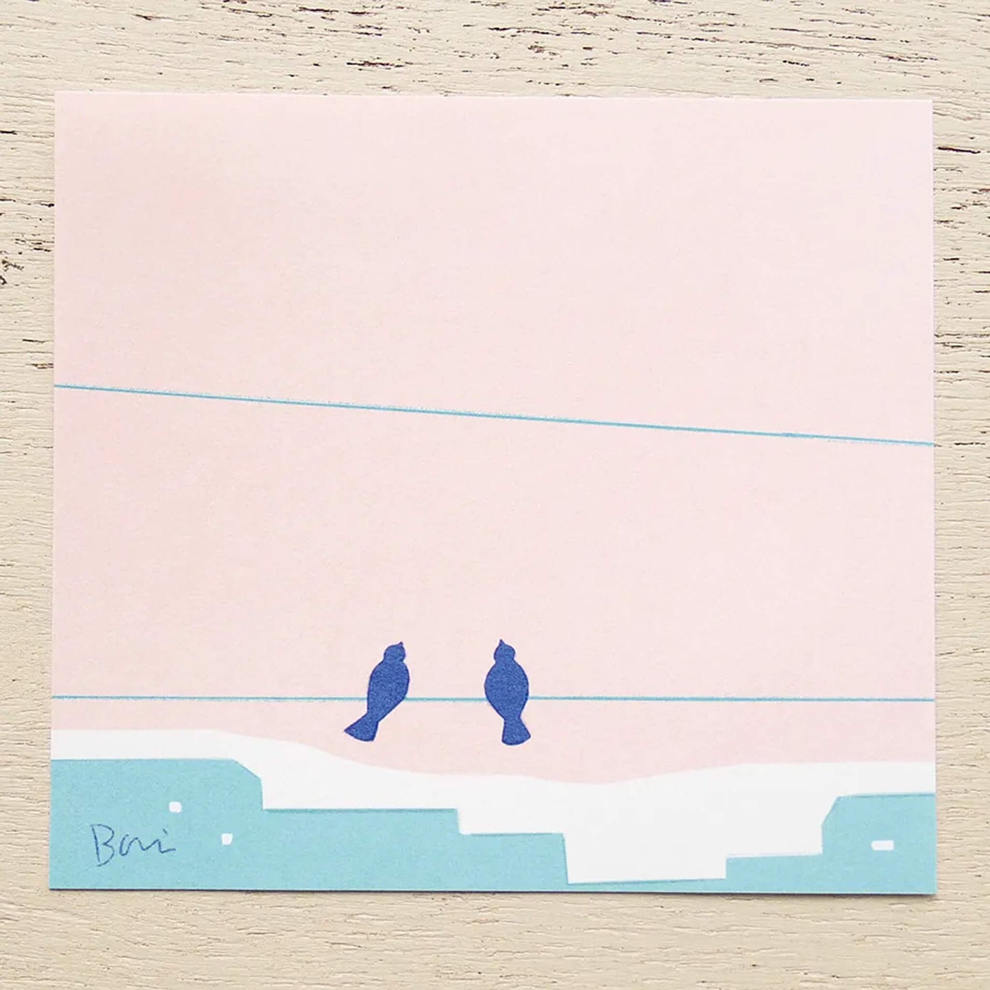 Cozyca Block Memo Pad - Bird