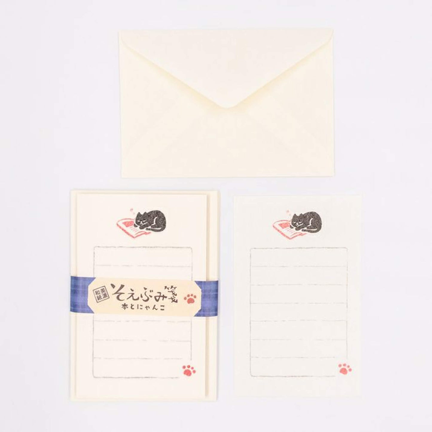 Furukawa Shiko Soebumisen Mini Letter Set - Book and Cat [Mini brevpapper]
