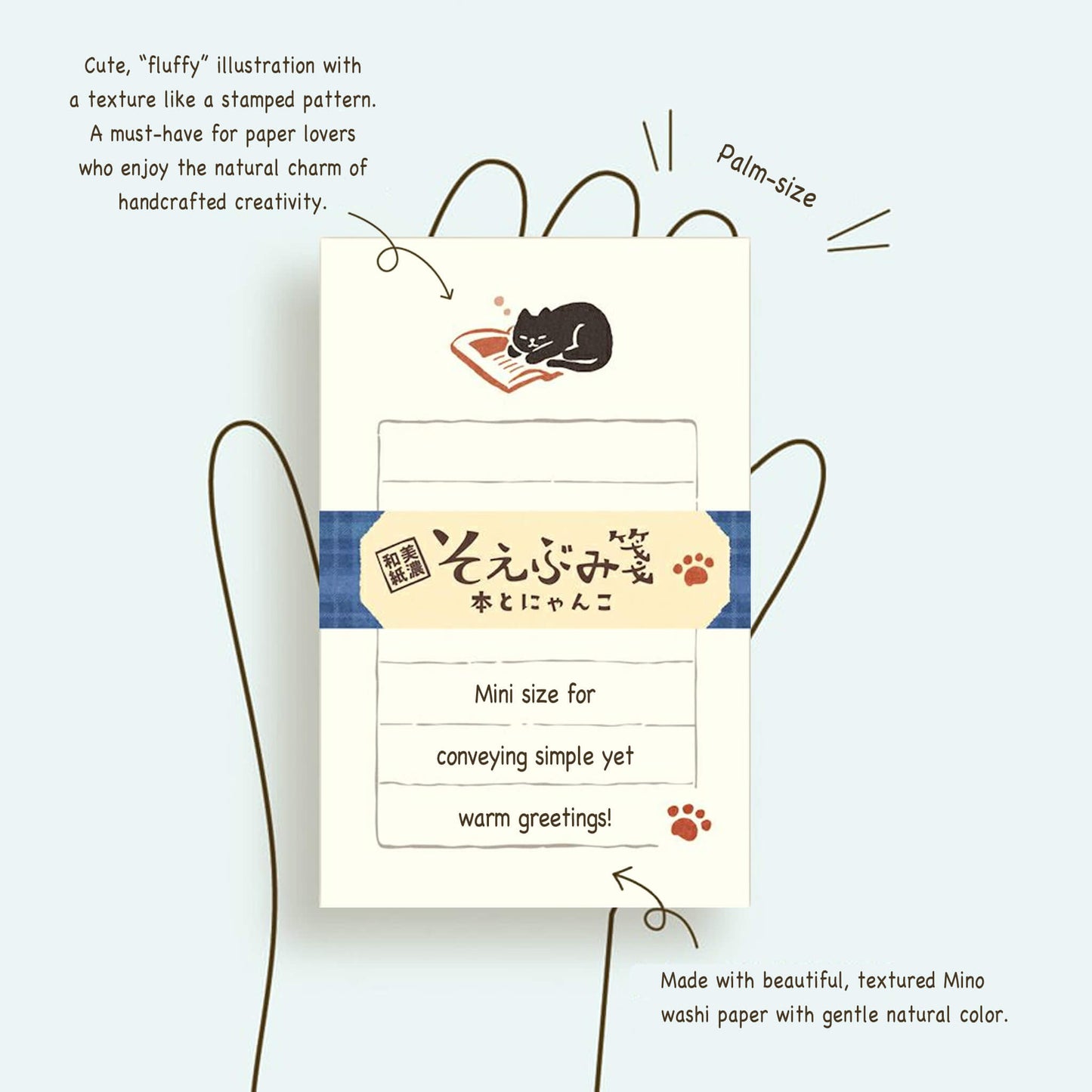 Furukawa Shiko Soebumisen Mini Letter Set - Book and Cat [Mini brevpapper]