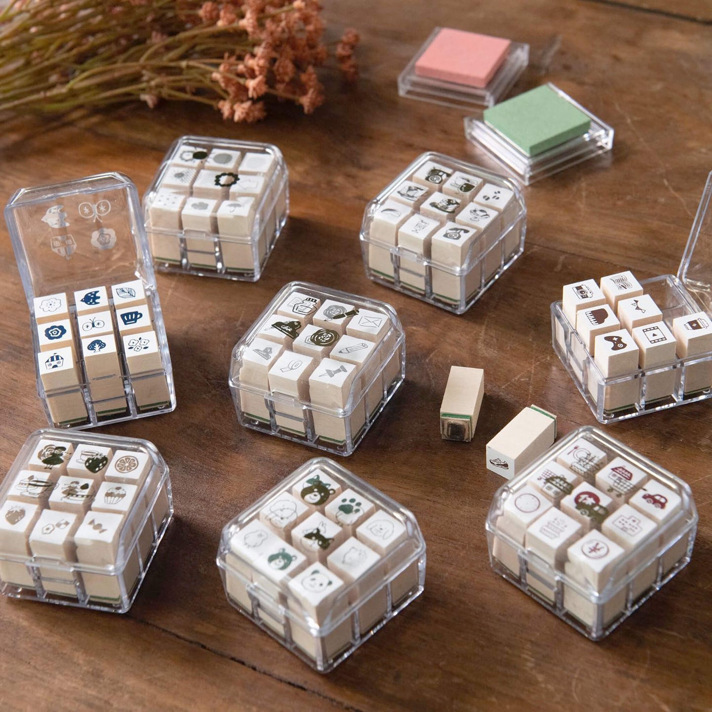 Beverly Mini Stamp Set - Café [Gummistämpel]