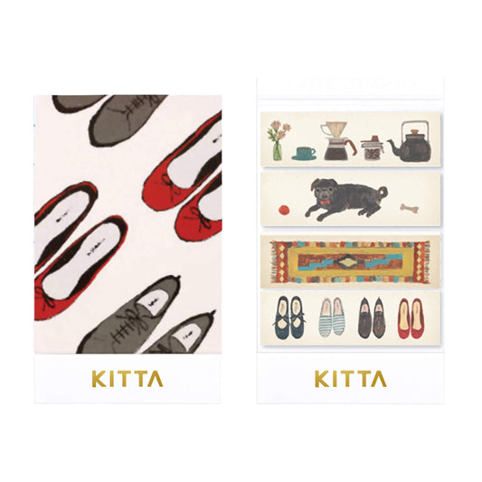 King Jim HITOTOKI KITTA Basic Washi Tape Reprinted - Classic