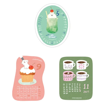 Furukawa Shiko 2027 Calendar Stickers [Flak-klistermärke]