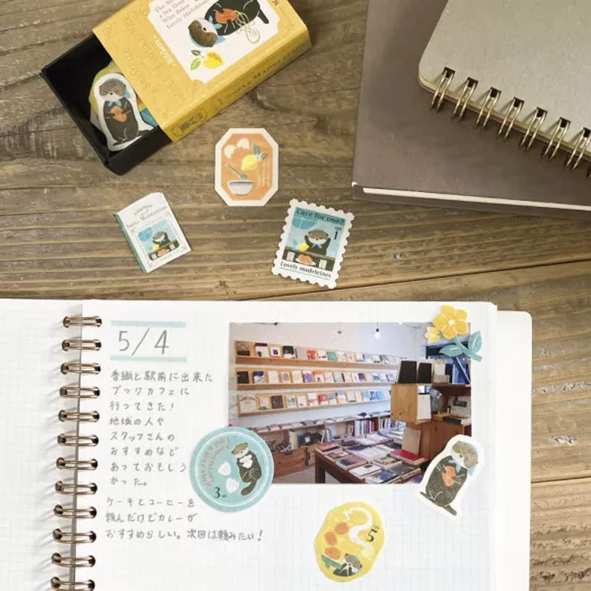 NB Nuku RESSA Flake Stickers - A Sea Otter and Shell Madeleines