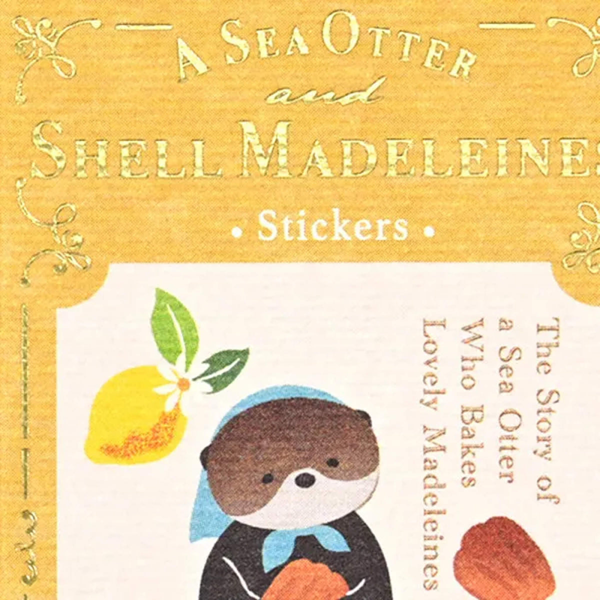 NB Nuku RESSA Flake Stickers - A Sea Otter and Shell Madeleines