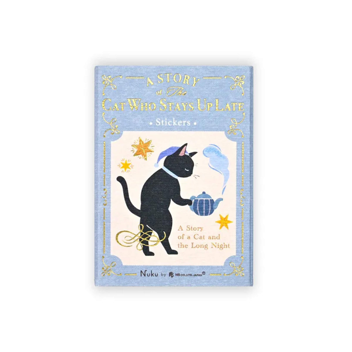NB Nuku RESSA Flake Stickers - A Story about a Cat Who Stays Up Late
