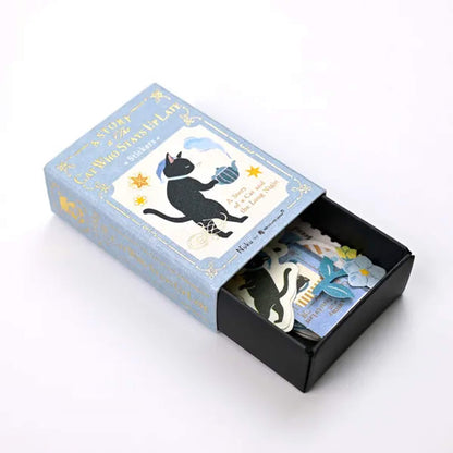 NB Nuku RESSA Flake Stickers - A Story about a Cat Who Stays Up Late