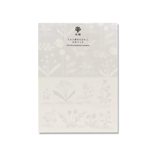 Mizushima × ATELIER.encle d'encle Perforated Memo Pad - Hana