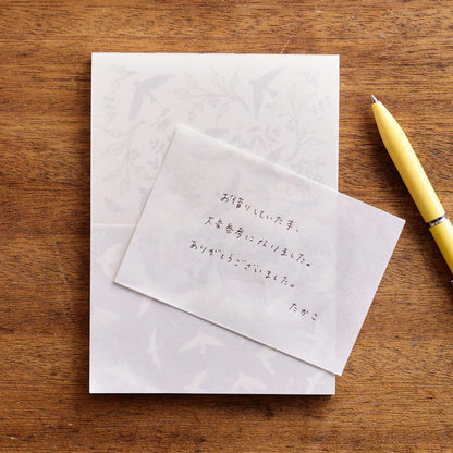 Mizushima × ATELIER.encle d'encle Perforated Memo Pad - Tori