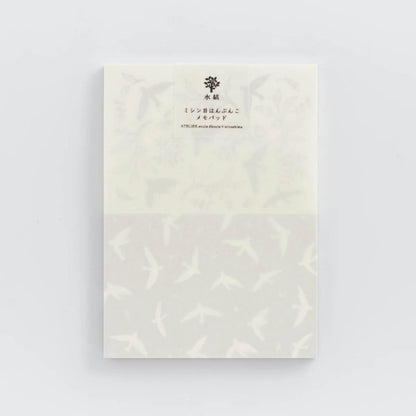 Mizushima × ATELIER.encle d'encle Perforated Memo Pad - Tori