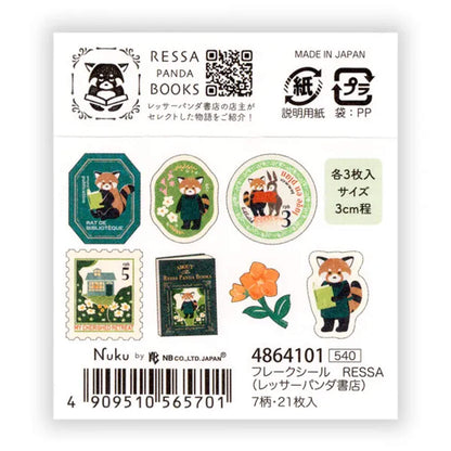 NB Nuku RESSA Flake Stickers - About the Ressa Panda Books [Flak-klistermärke]