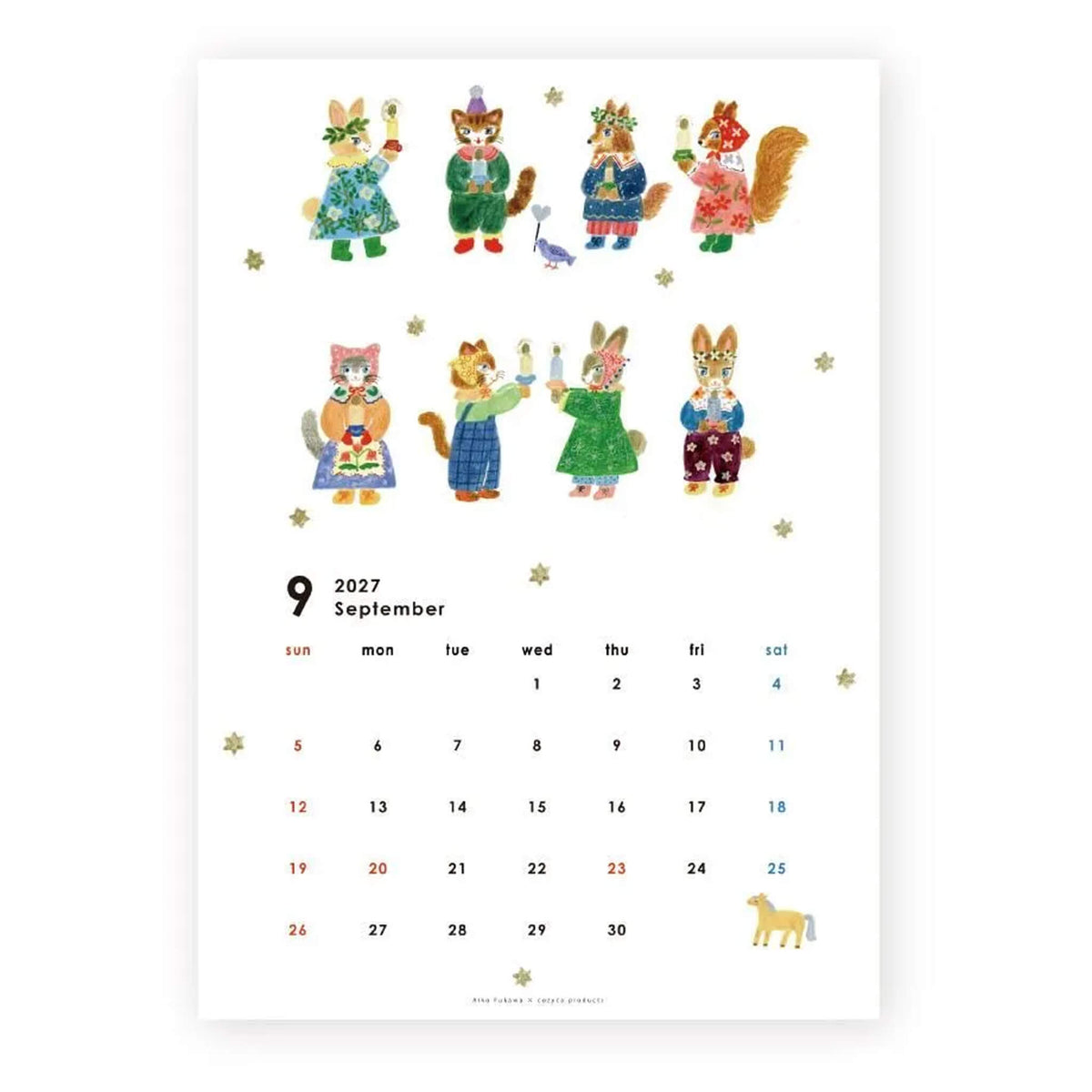 Cozyca 2027 Calendar - Aiko Fukawa
