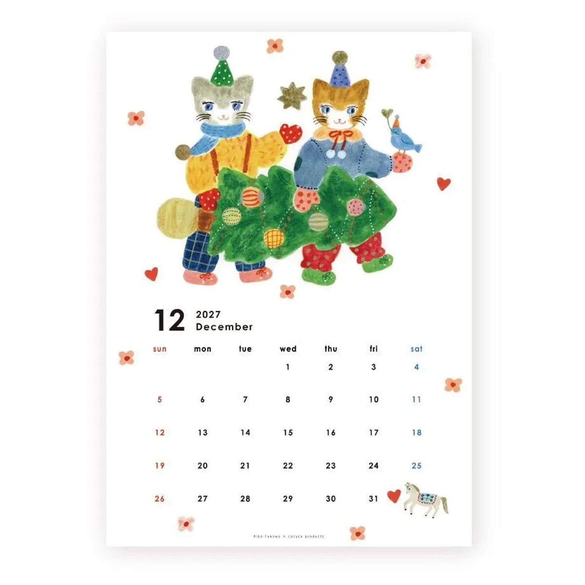 Cozyca 2027 Calendar - Aiko Fukawa