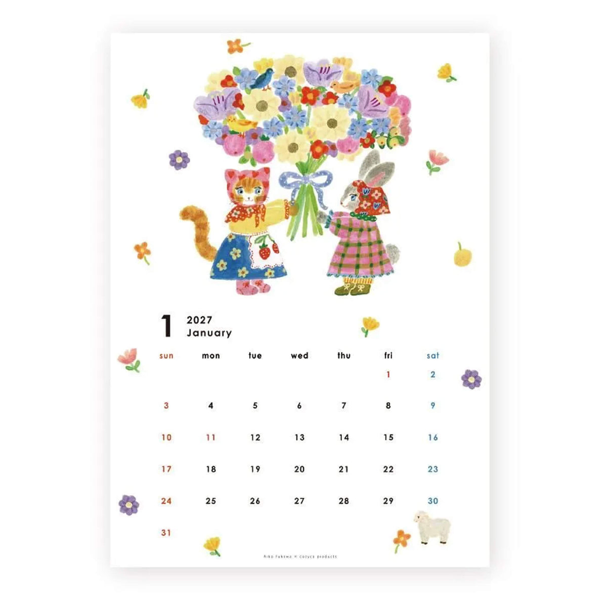 Cozyca 2027 Calendar - Aiko Fukawa