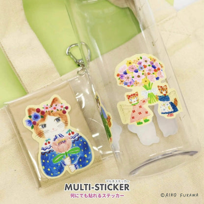 SANBY × Aiko Fukawa Multi-Sticker - Hug Time [Klistermärken för olika ytor]
