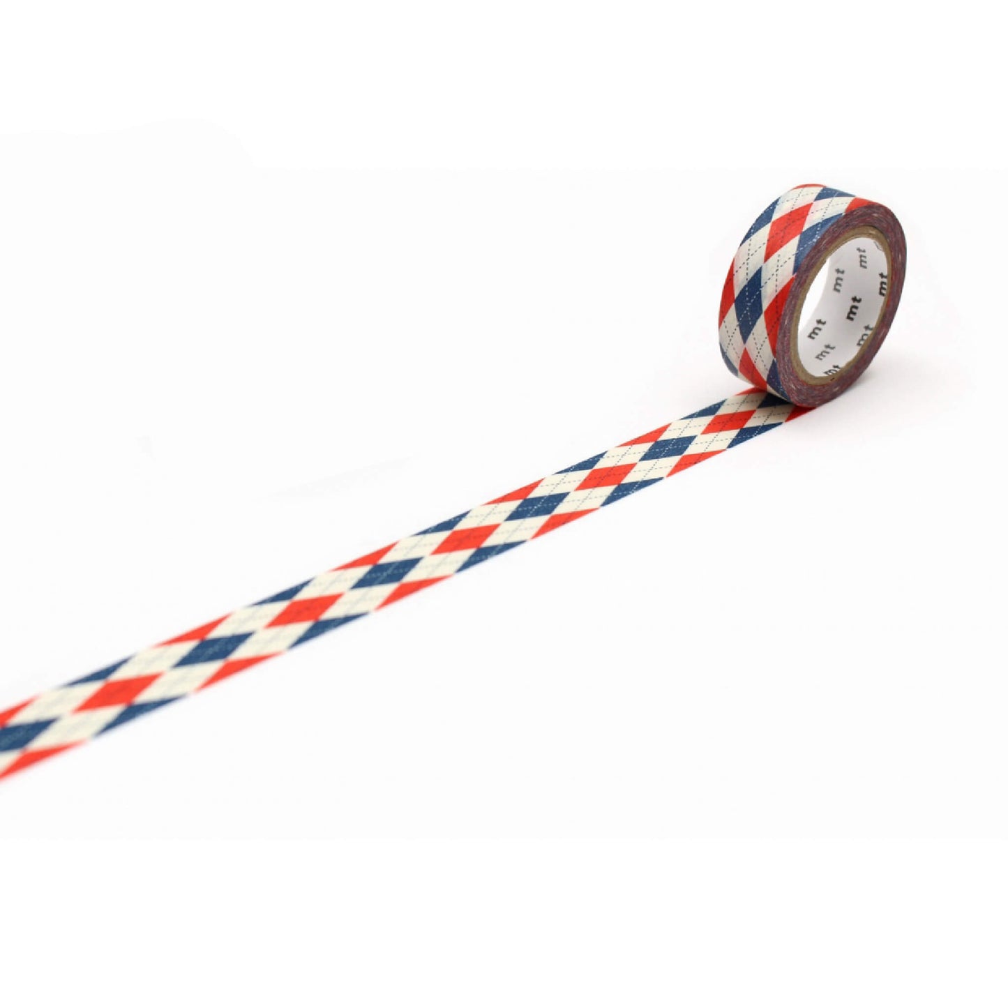 mt deco Washi Tape - Argyle Red [15mm] [Washi Tejp]