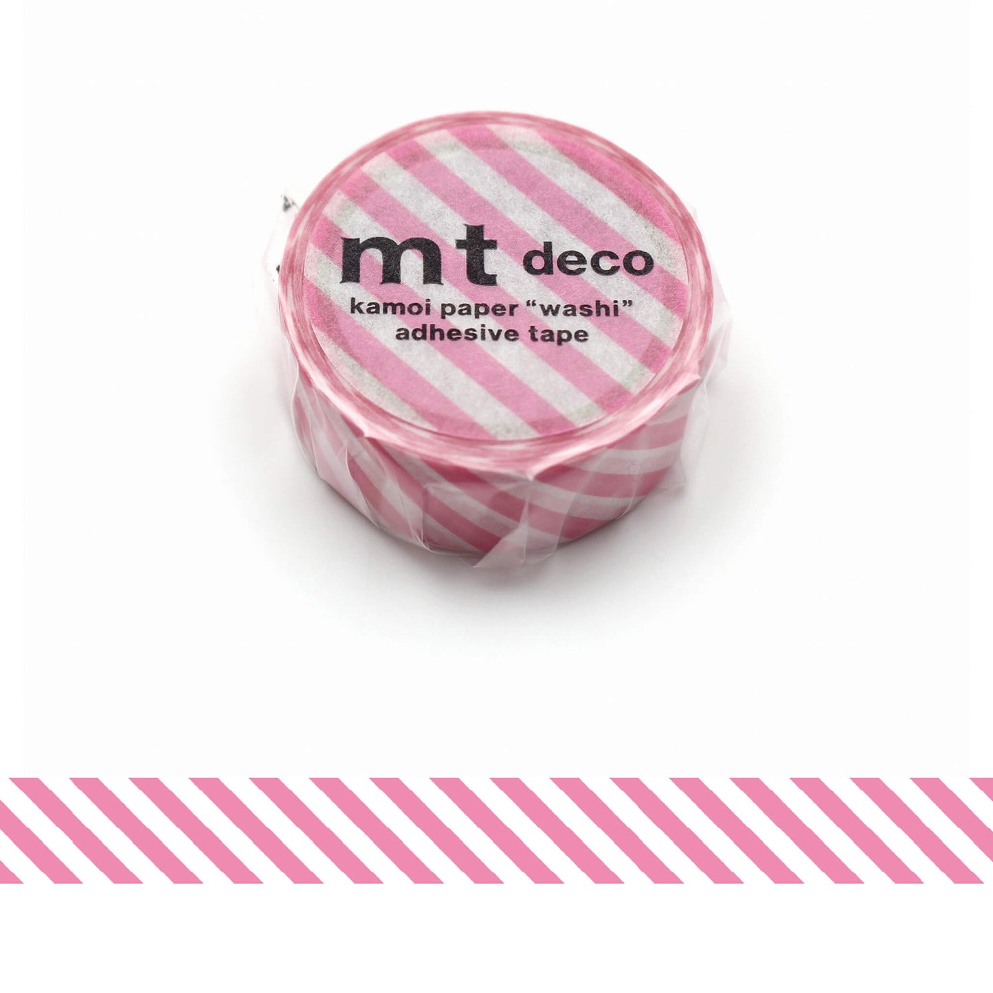 mt deco Washi Tape - Stripe - Aurora Pink [15mm] [Washi Tejp]