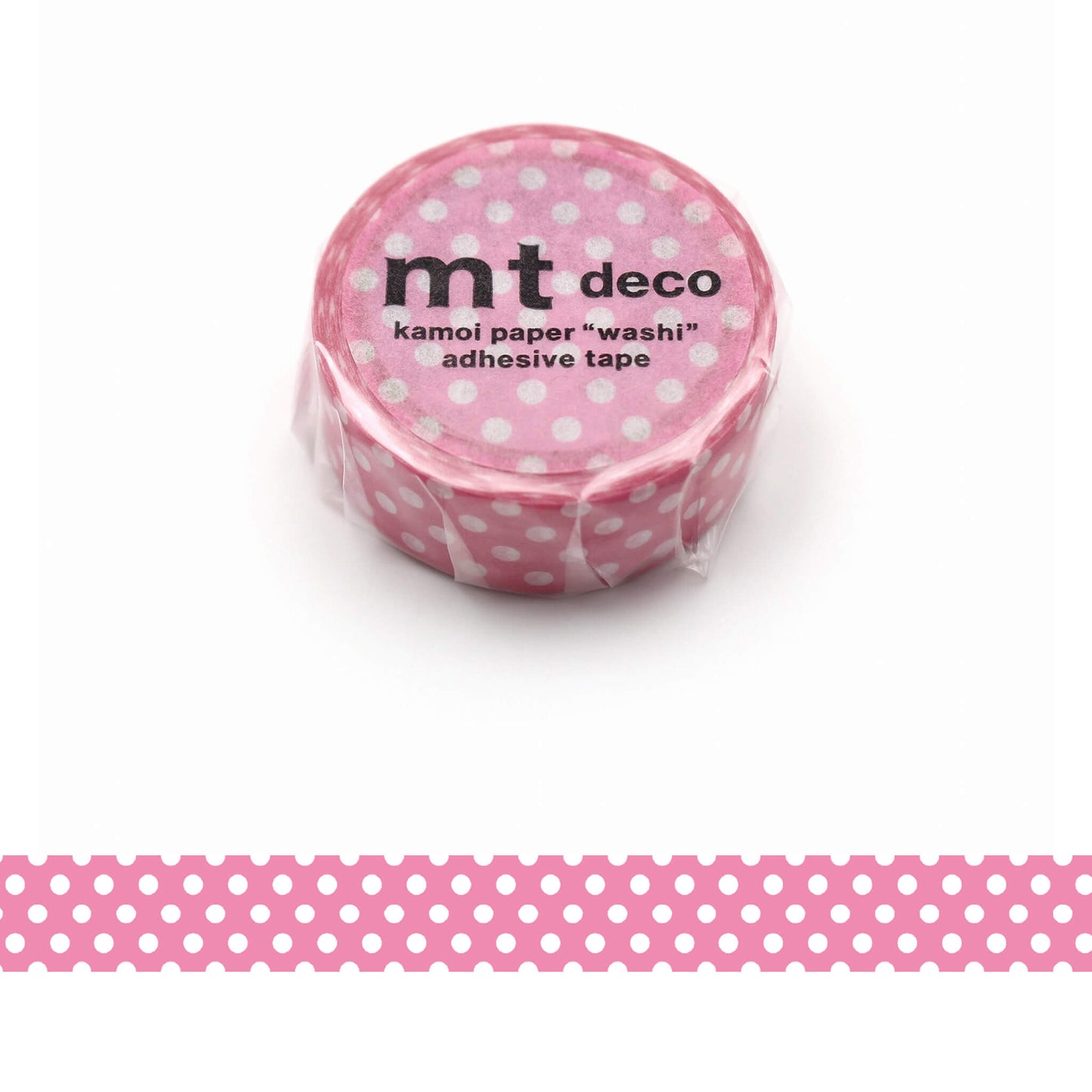 mt deco Washi Tape - Dot - Aurora Pink [15mm] [Washi Tejp]