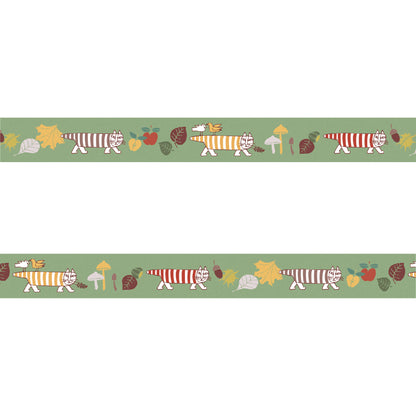mt × Lisa Larson Washi Tape - Autumn Mikey [15mm] [Washi Tejp]