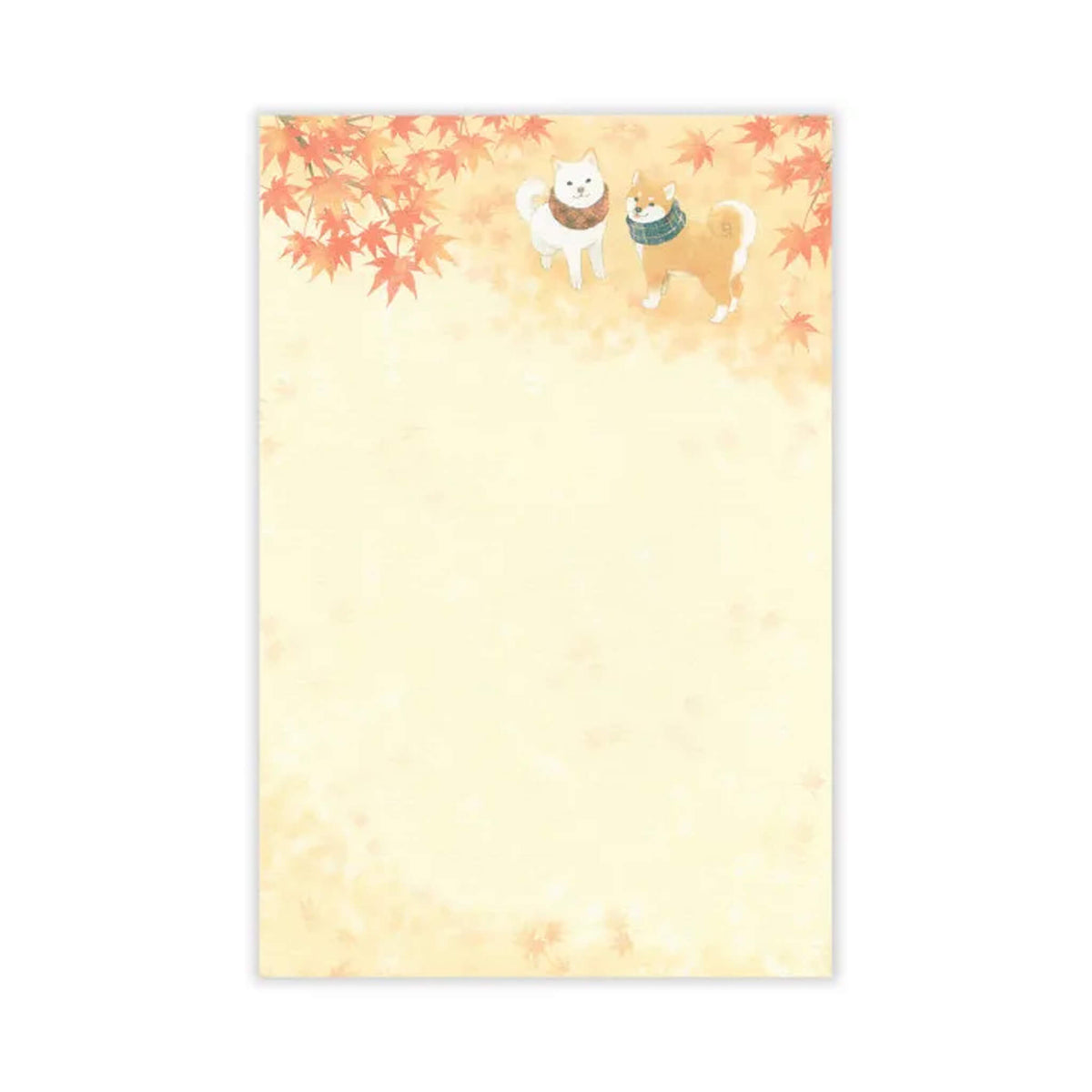 NB Letter Pad - Autumn Scenery: A Walk with Shiba Dogs [Brevblock]