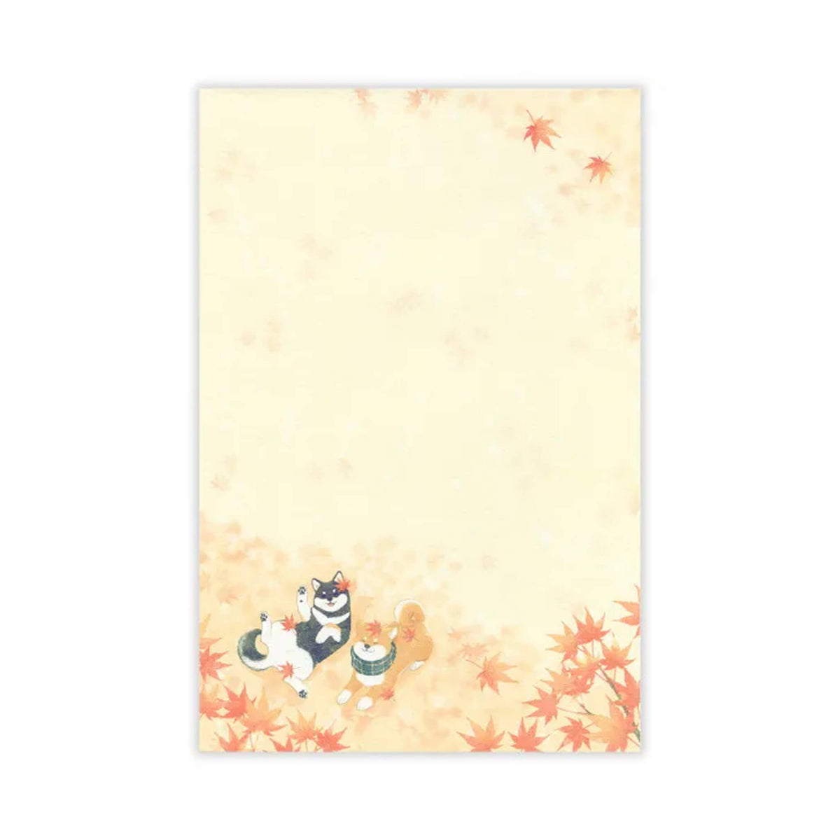 NB Letter Pad - Autumn Scenery: A Walk with Shiba Dogs [Brevblock]