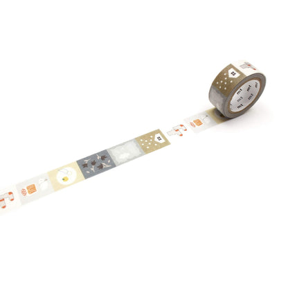mt ex Washi Tape - Autumn & Winter Motifs [18mm] [Washi Tejp]