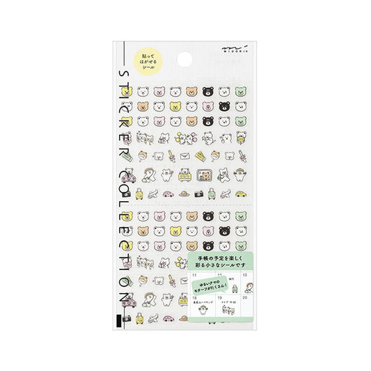Midori Planner Sticker - Bear Icons