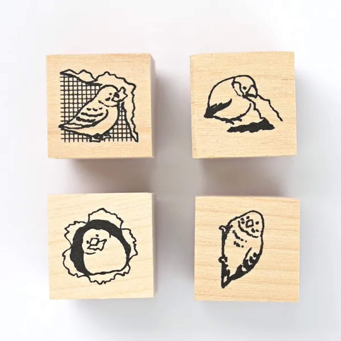 NB Wooden Stamp Mischief in the Margin - Bird