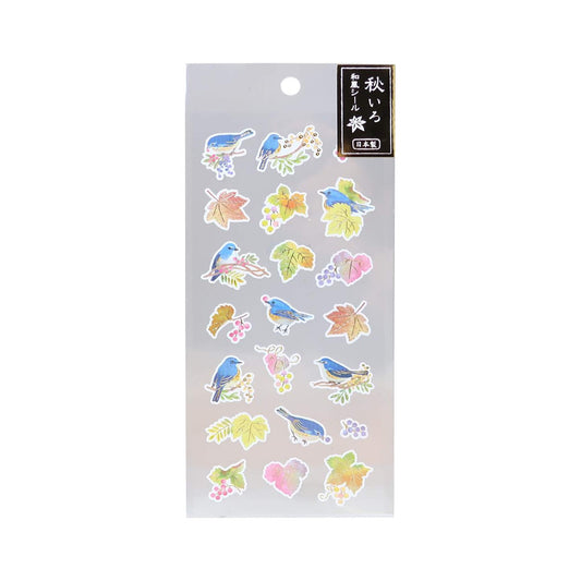 Active Corporation Autumn Colors Japanese-Style Sticker Sheet - Birds
