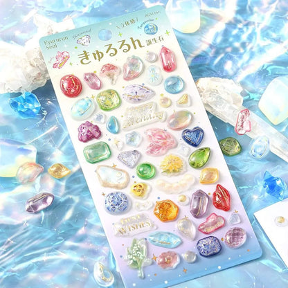 BGM Kyururun 3D Sticker Vol. 4 - Birthstones