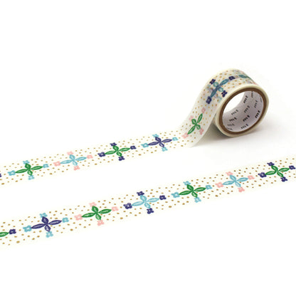 mt × minä perhonen Washi Tape - Blooming Day [24mm] [Washi Tejp]