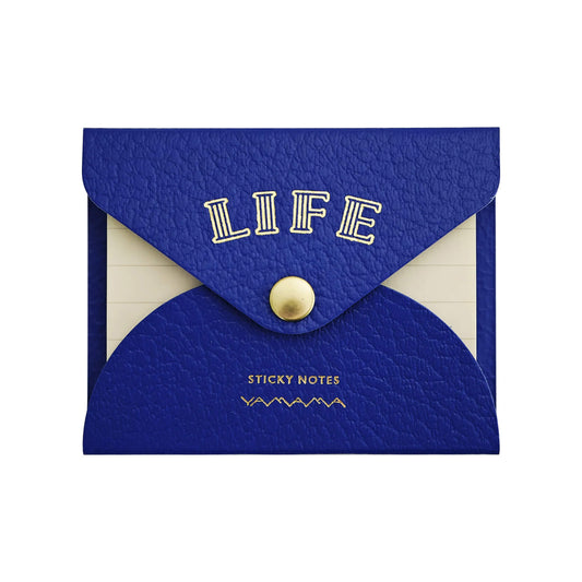 Life × YAMAMA Sticky Notes with Cover - Blue / Ruled