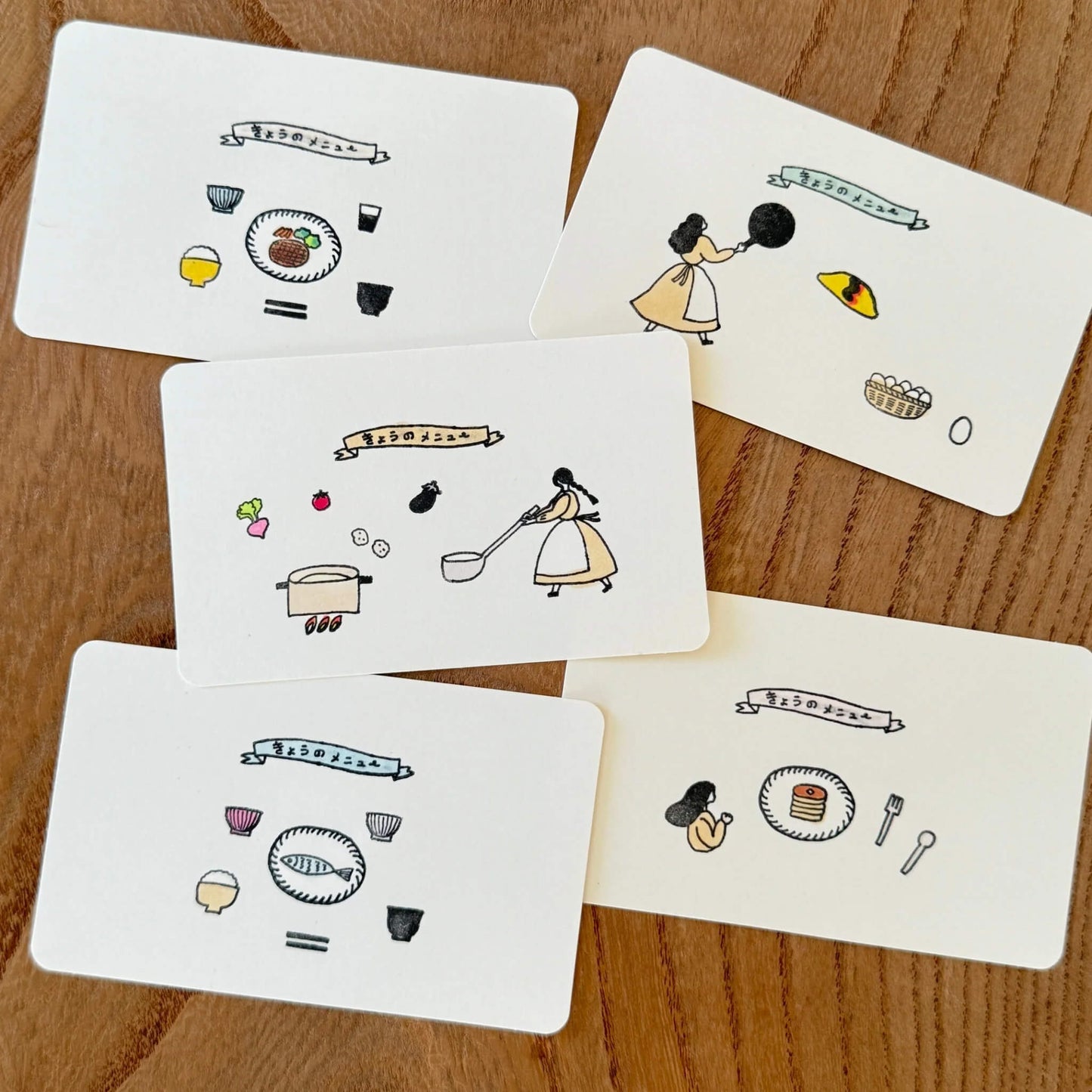 Mizushima × Necktie JIZAI Clear Stamp Box - Motif Set Daily Meals