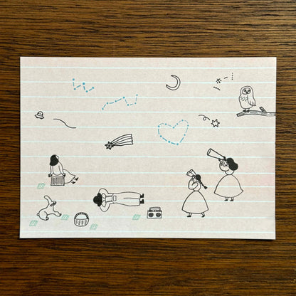 Mizushima × Necktie JIZAI Clear Stamp Box - Motif Set Searching for Stars