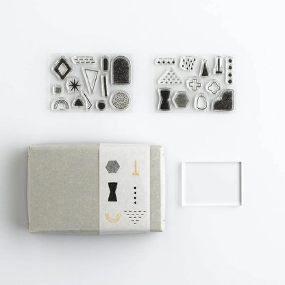 Mizushima JIZAI Clear Stamp Box - Shape Set 03
