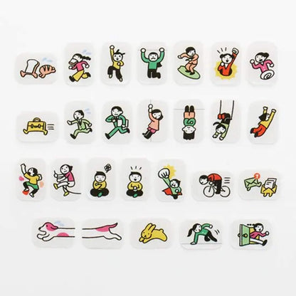 Bande Washi Sticker Roll - People Who Live in Your Planner, Busy as Ever [Klistermärke på rulle]