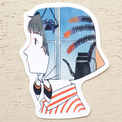 Cozyca Waterproof Sticker - By the Window [Klistermärke]