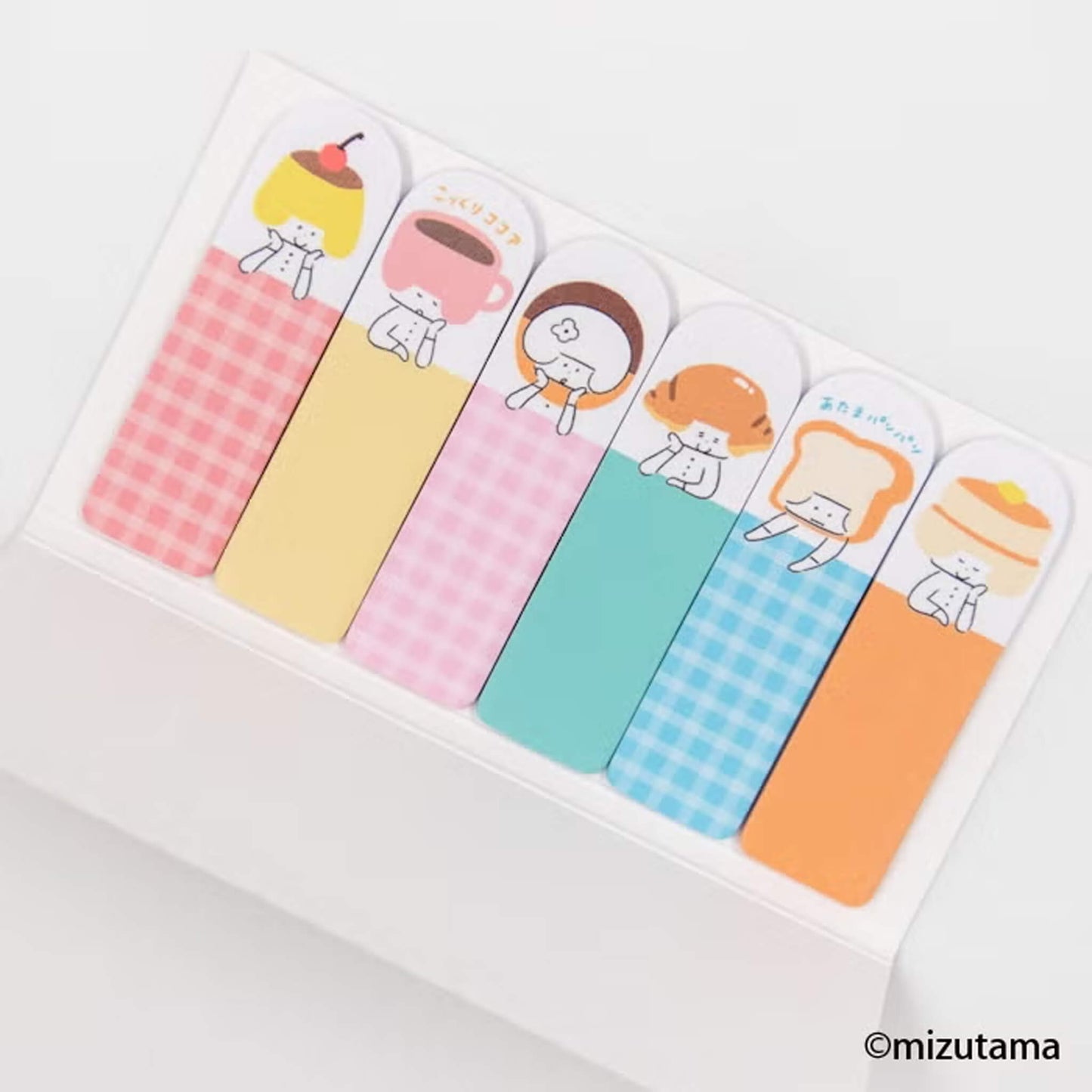 Furukawa Shiko × Mizutama Kimochi Poroporo Sticky Note Tabs - Café