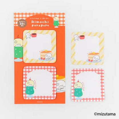 Furukawa Shiko × Mizutama Kimochi Poroporo Sticky Notes - Café [Självhäftande anteckningslappar]