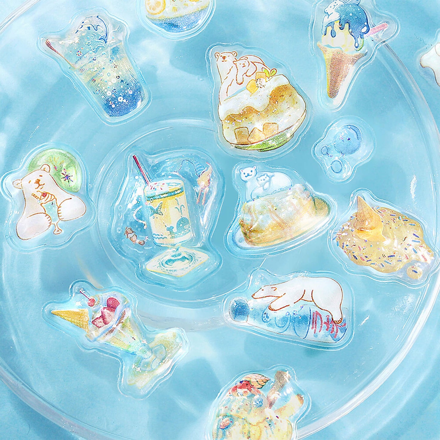 BGM Kyururun 3D Sticker 2026 Summer Limited - Café à la Mode [Klistermärkeark]