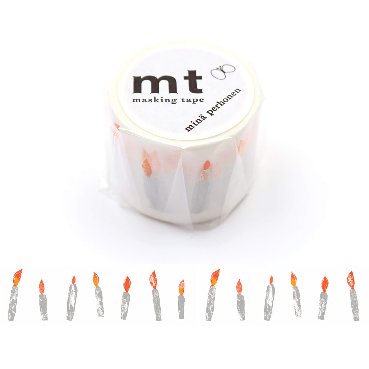 mt × minä perhonen Washi Tape - Candle [35mm] [Washi Tejp]