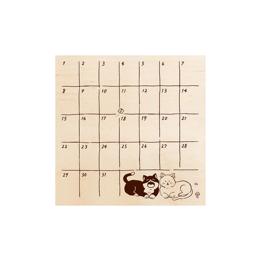 Beverly Irodori Stamp - Cat Monthly Calendar