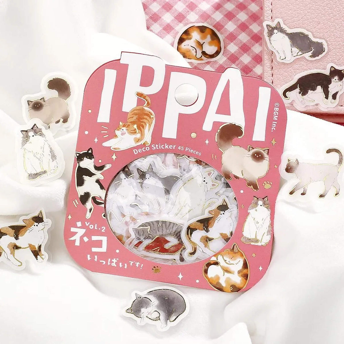 BGM Flake Sticker IPPAI - Cats Vol. 2