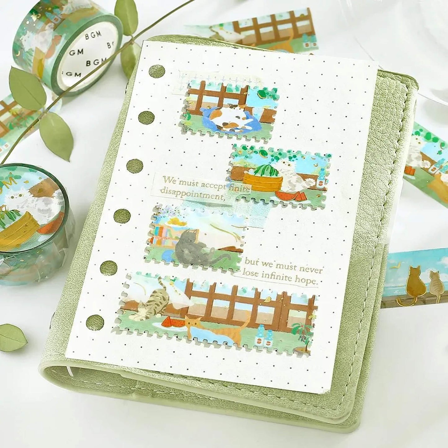 BGM Foil Clear Tape 2026 Summer Limited - Cats on Summer Vacation [PET-filmtape]