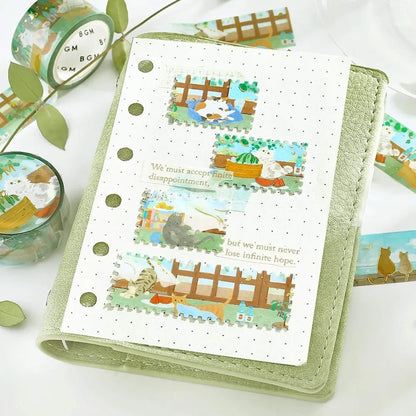 BGM Foil Clear Tape 2026 Summer Limited - Cats on Summer Vacation [PET-filmtape]