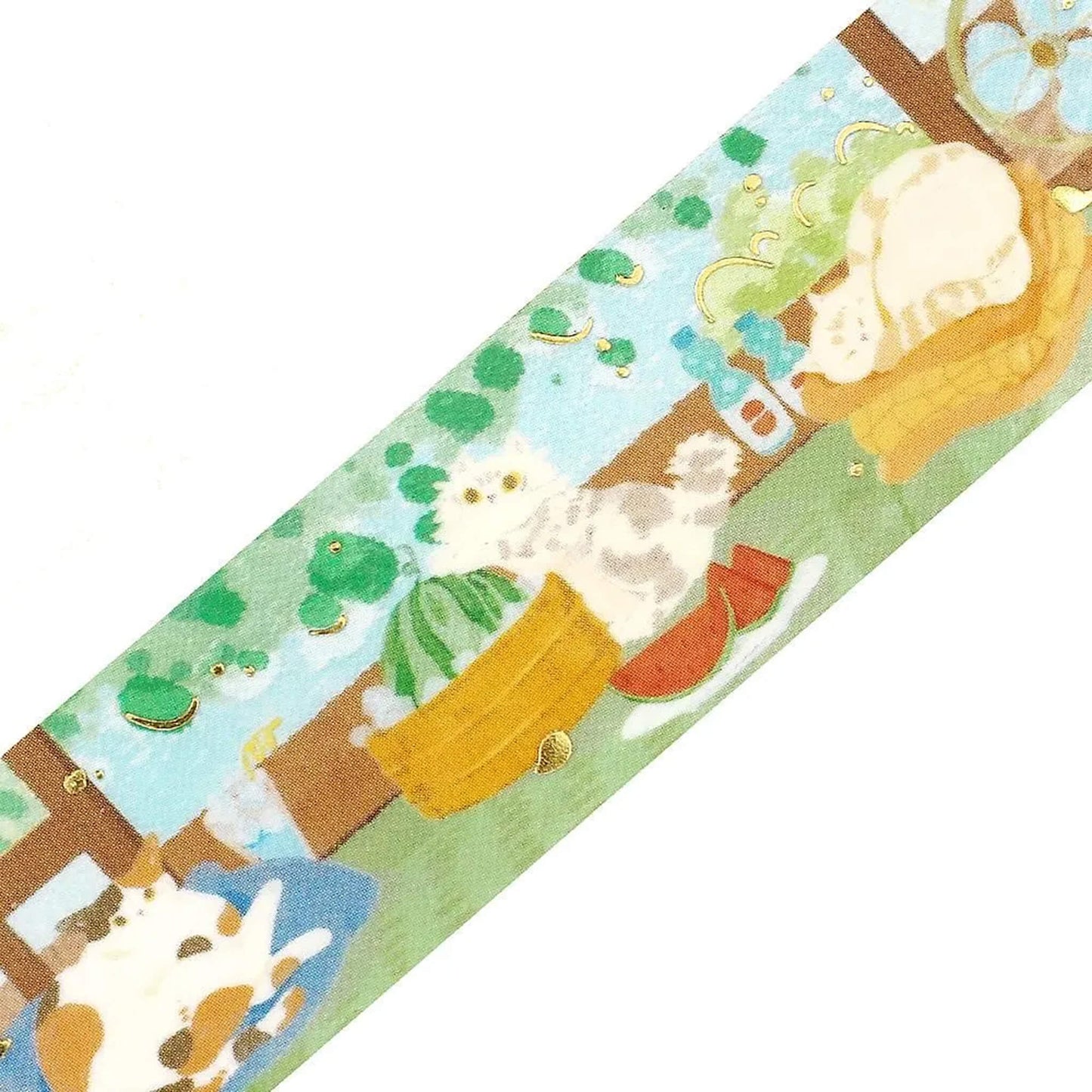BGM Foil Clear Tape 2026 Summer Limited - Cats on Summer Vacation [PET-filmtape]