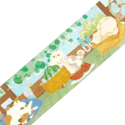 BGM Foil Clear Tape 2026 Summer Limited - Cats on Summer Vacation [PET-filmtape]