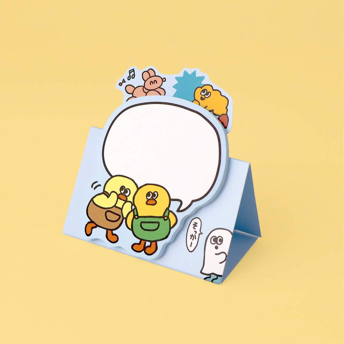 Mind Wave Hitokoto Soeru Standing Sticky Notes - Chick
