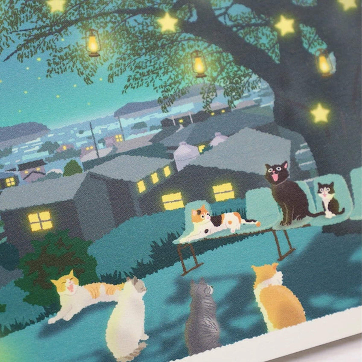 Active Corporation × Toshinori Mori Tabineko Winter Postcard - Choir Under the Stars