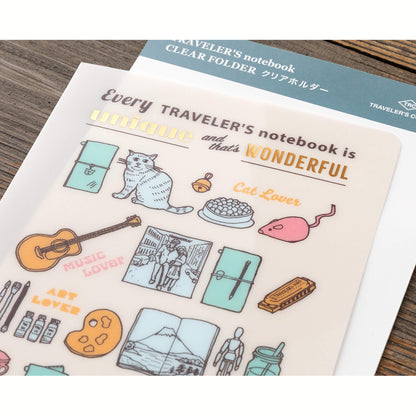 TRAVELER'S notebook 2027 - Clear Folder - Regular Size