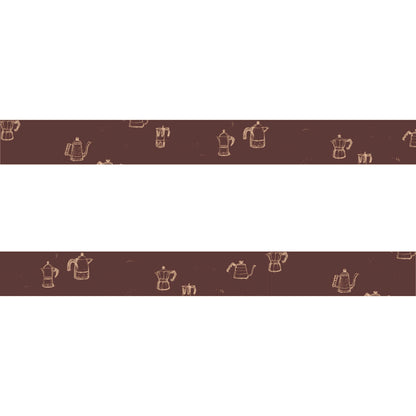 mt upcycle Washi Tape - Coffee Pot & Coffee Maker [15mm] [Washi Tejp]